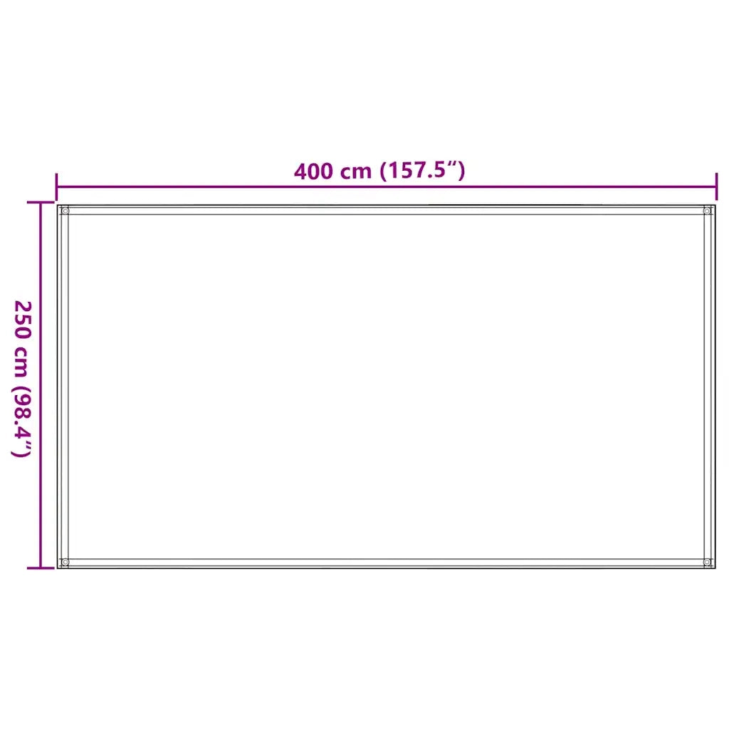 Tappeto da Tenda 250x400 cm Blu 310723