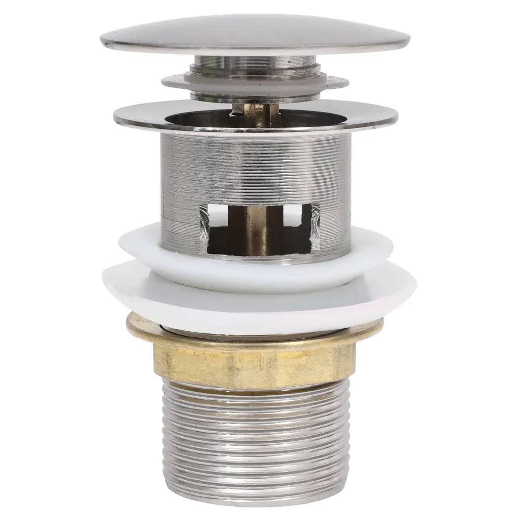 Scarico a Pressione Funzione Troppopieno Argento 6,4x6,4x9,1 cm CFW5930666