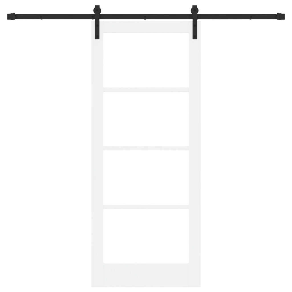 Porta Scorrevole con Set di Ferramenta 'ORKDAL'Bianco 83x202 cm