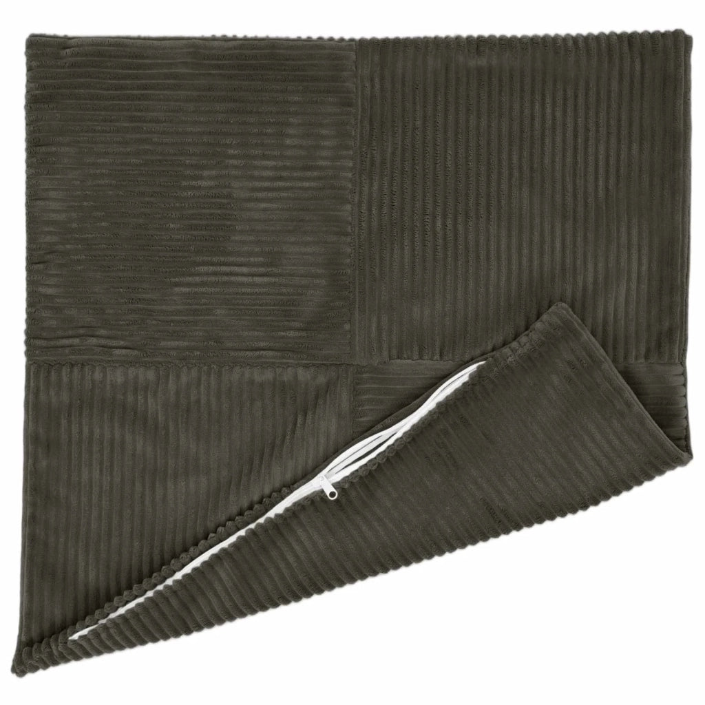 Federa 12 pcs ALMELO Antracite 45 x 45 cm corduroy 914769