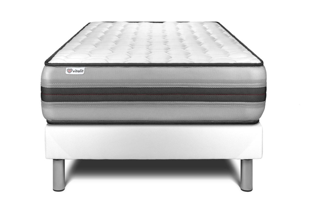 Letto con materasso VITAL POWER RECOVER 120 x 190 cm Rete kit Bianco