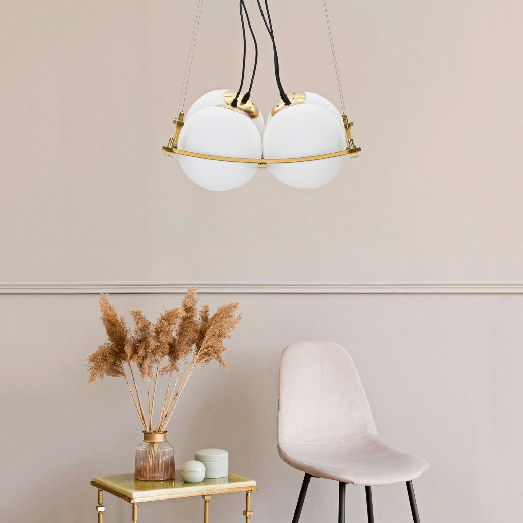 Dariniti, Lampada da Soffitto Necessarie 4 Lampadine, oro