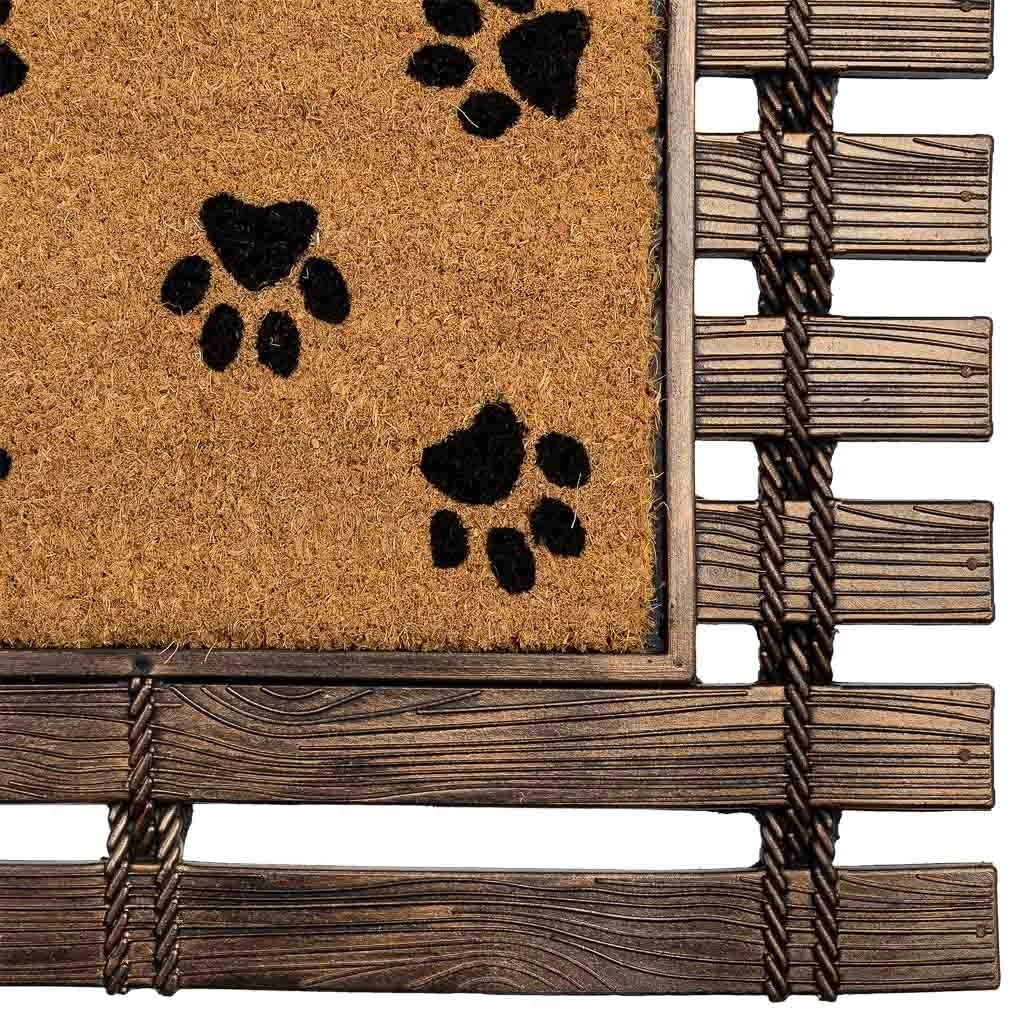 Zerbino gomma/fibra naturale stampato 75x45