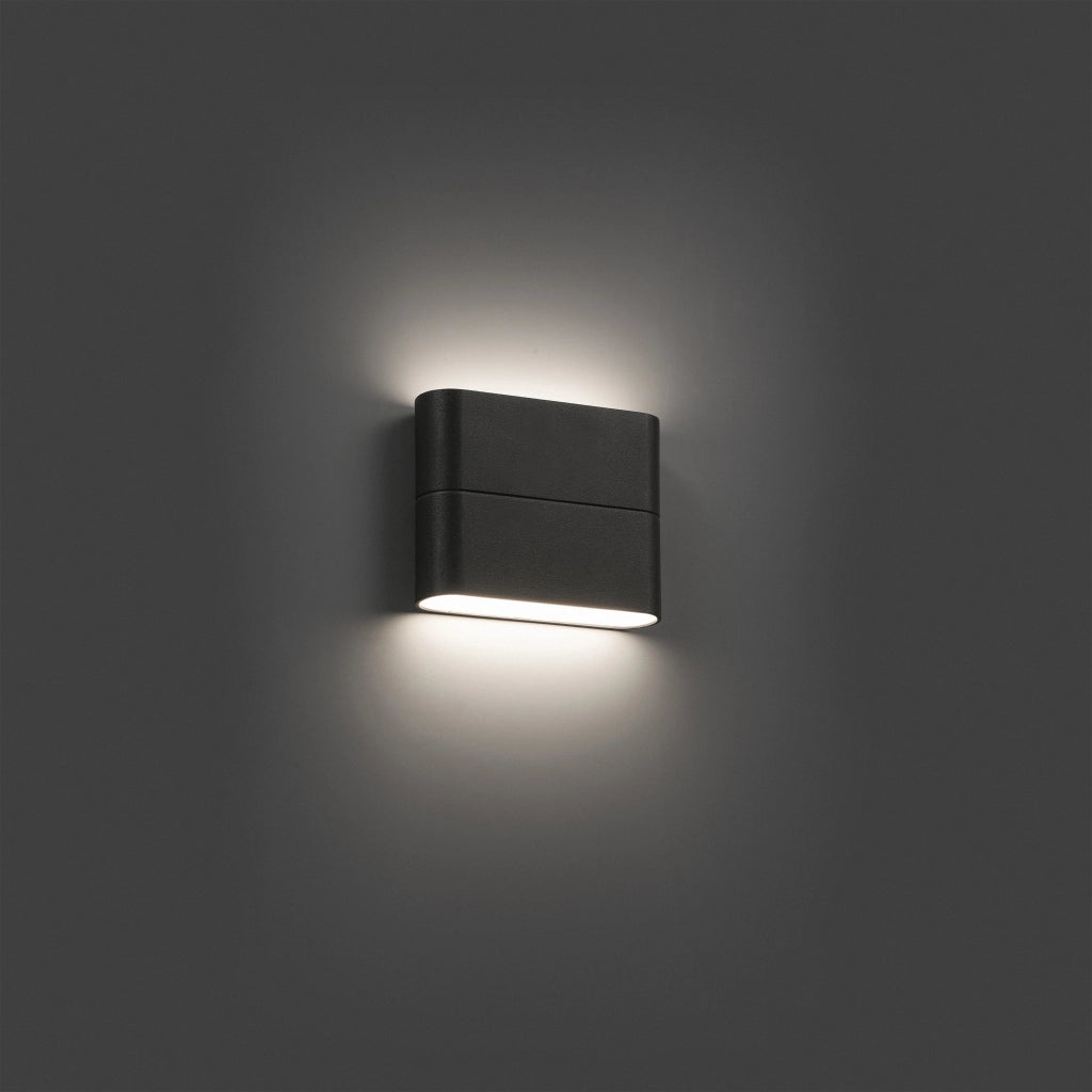 ADAY 1, Lampada a Muro per Esterni, Faro Barcelona Colore: Grigio Scuro