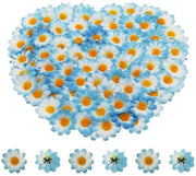 Fiori artificiali a testa di gerbera 100 pezzi - foglie di finto fiore gerbera - stoffa/kunststoff - indoor/outdoor - decorazione - steel corto a testa vuota