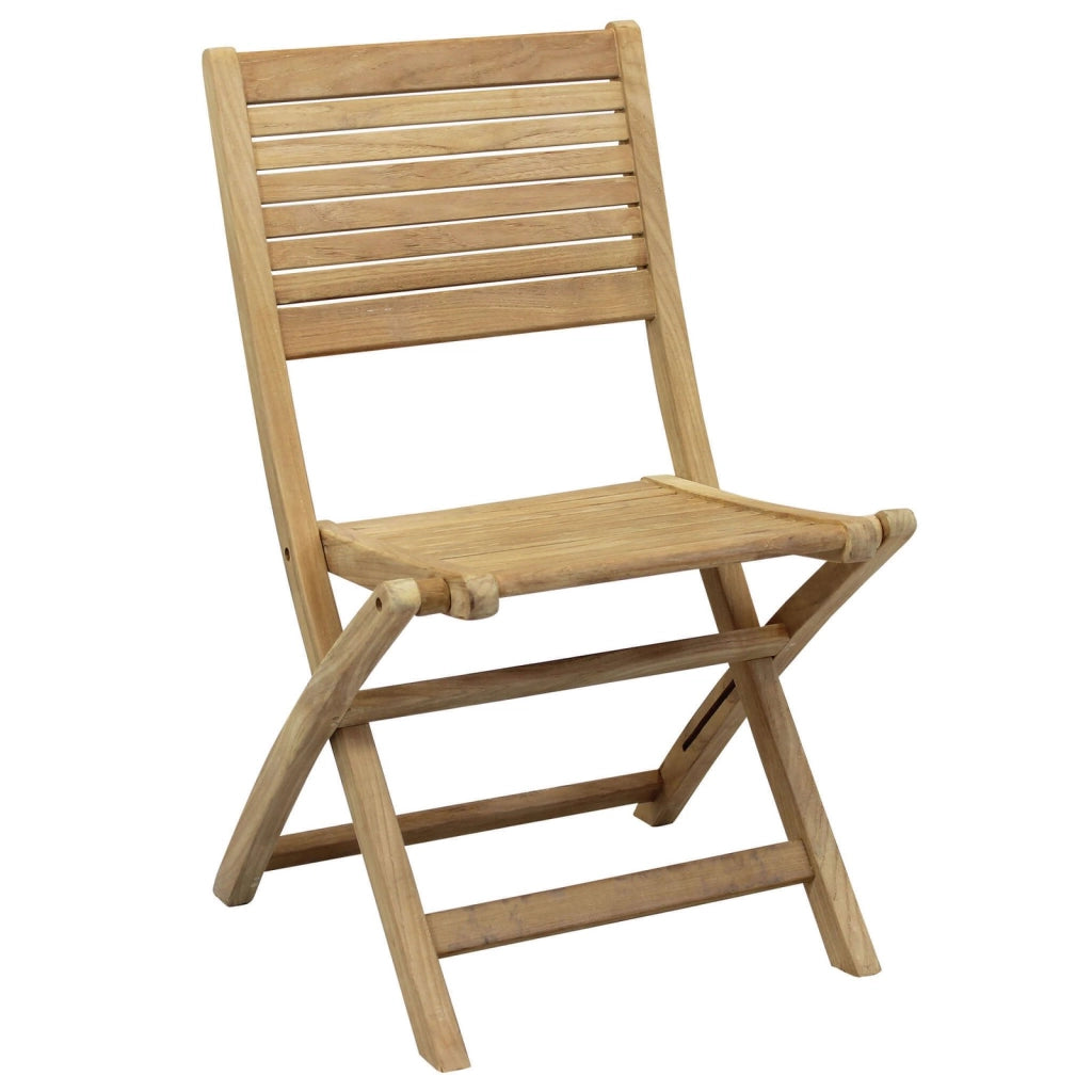 Sedia da Giardino Pieghevole in Legno Teak cm 42x51x85 - THOR