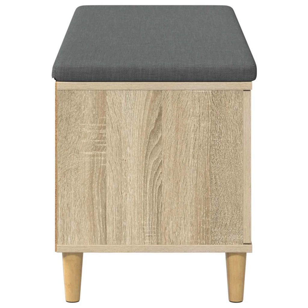 Panca per ingresso con cuscino Rovere Sonoma 100 x 38 x 46 cm