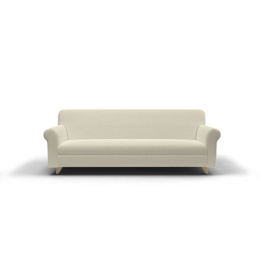 Copridivano Elasticizzato 1 Posto in Poliestere Leslie Panna