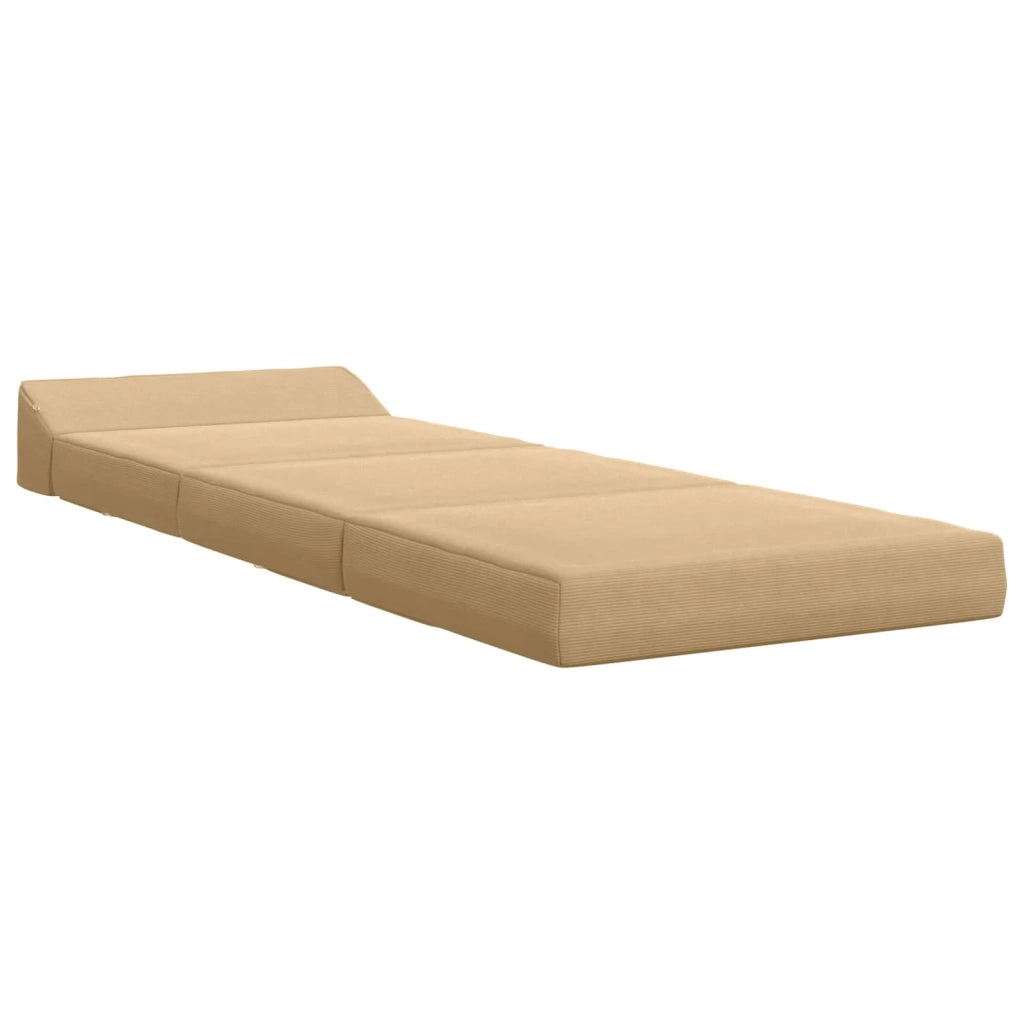 Divano Letto Pieghevole Grigio Verde Chiaro 200 x 70 x 10 cm 900032