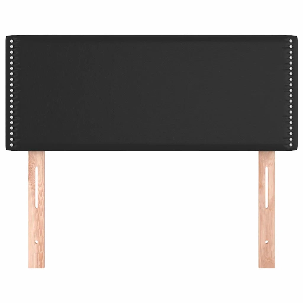 Testiera | Testata Nera 100x5x78/88 cm in Similpelle