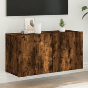 Mobile TV a Parete-Mobile TV a Muro Rovere Fumo 80x30x41 cm