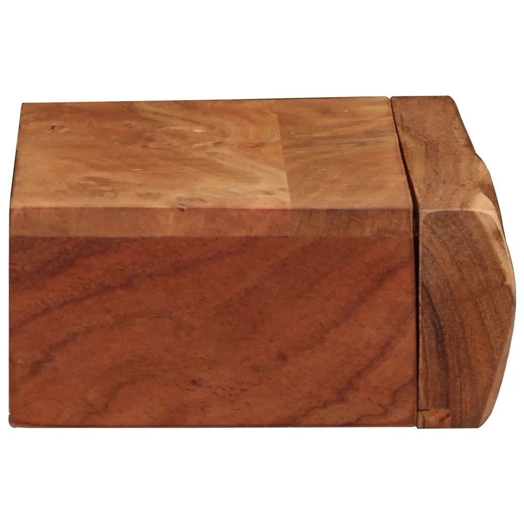 Mensole da Parete 2 pz 40x17x8 cm in Legno Massello di Acacia 373629