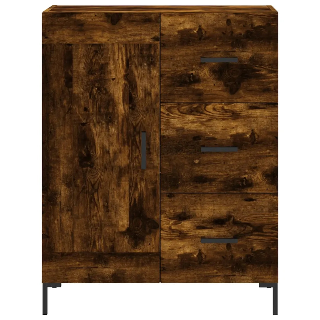 Credenza Rovere Fumo  69,5x34x180 cm in Legno Multistrato 3196016