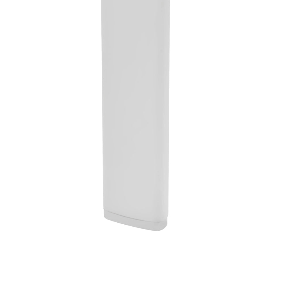 Set di 6 sedie da pranzo da giardino Telaio in alluminio bianco Materiale sintetico Design moderno per esterni