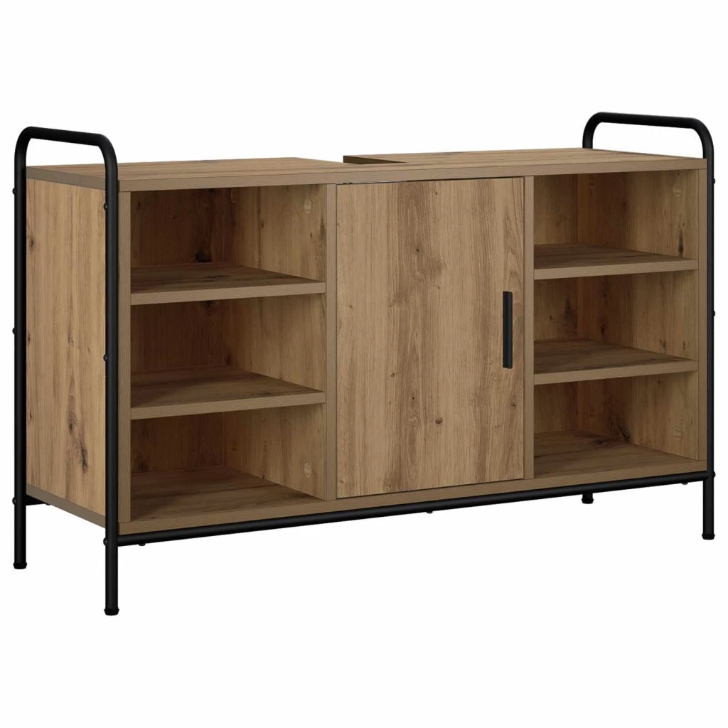 Set di Armadi da Bagno 3 pz Rovere Artigianale 3444590