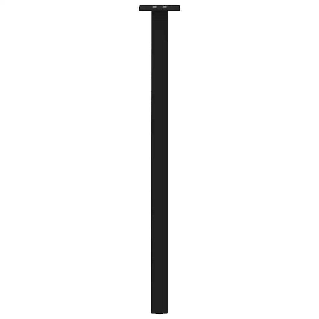 Gambe per tavolo consolle 4 pz nere 72 cm in acciaio 4012492