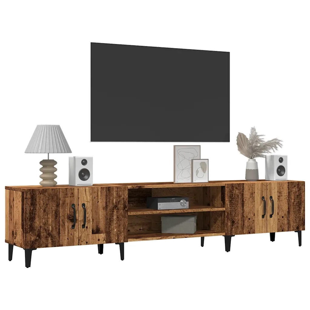 vidaXL Mobile Porta TV Legno Antico 180x31,5x40cm in Legno Multistrato