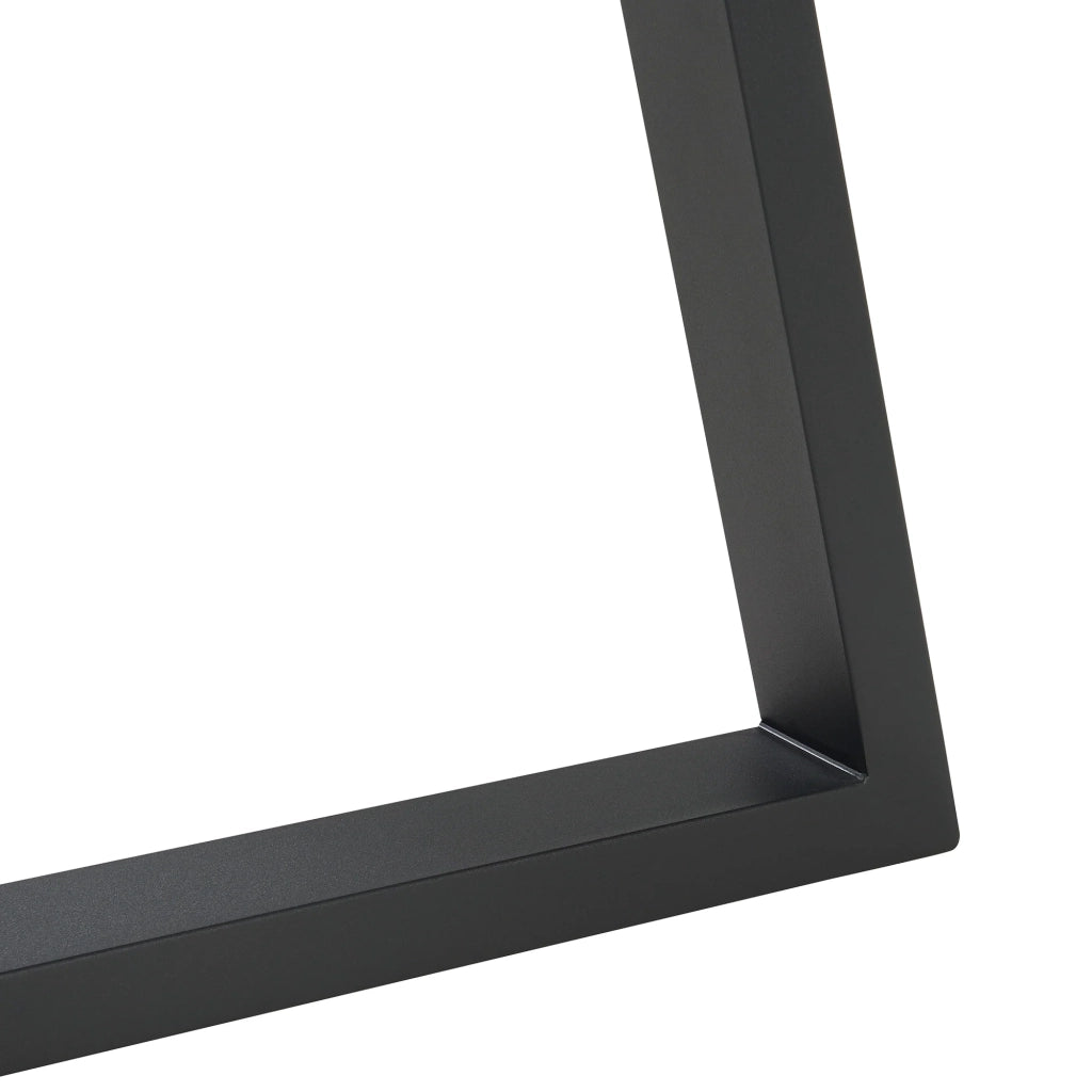 Set di 2 gambe per tavolo da arredamento moderno design originale acciaio 72 x 70 cm nero 03_0009674