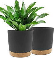 Pentole per piante moderne con fori di drenaggio - 25,4 cm, Set da 2