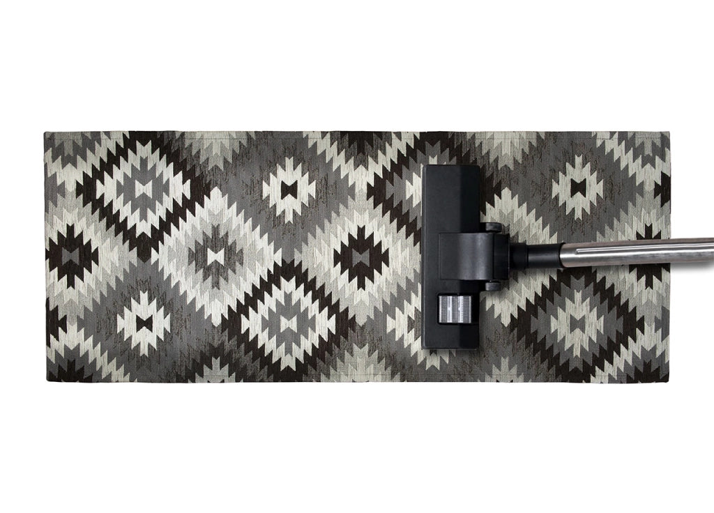 Tappeto Arredo Antiscivolo Camera Salotto Disegno Astratto Geometrico Avana By Suardi - 65x110(Set 2) - Nero