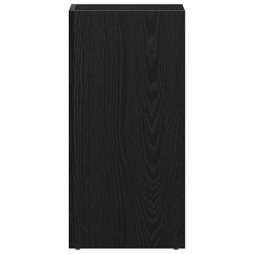 Scatola per Contenitori LP in Rovere Nero 71x34x36cm Truciolato