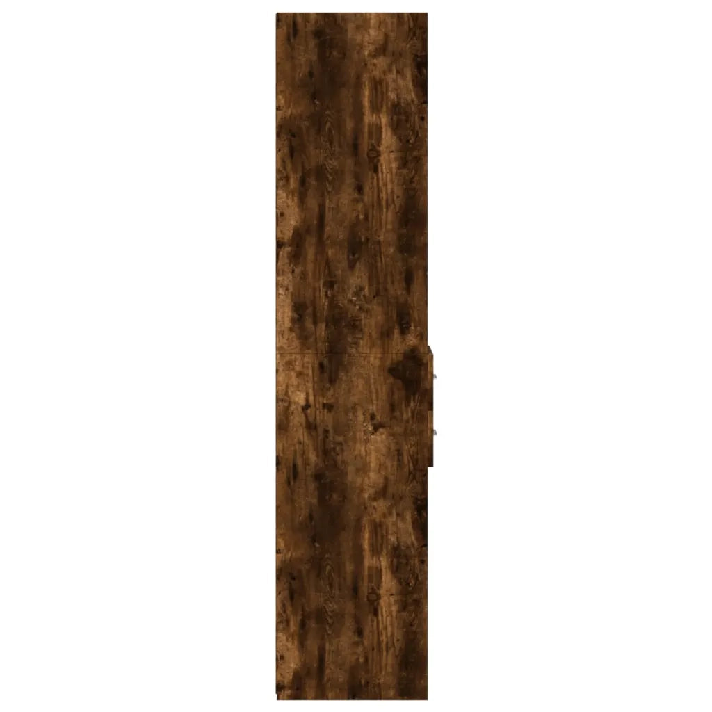 Credenza-Buffet-Armadio da cucina Rovere Fumo 30x42,5x185 cm in Legno Multistrato 215638