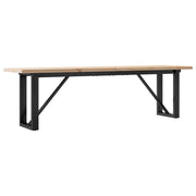 Tavolino salotto | Tavolino da caff¨¨ | Tavolino da Soggiorno Telaio a O 160x40x45,5 cm Legno Pino e Acciaio