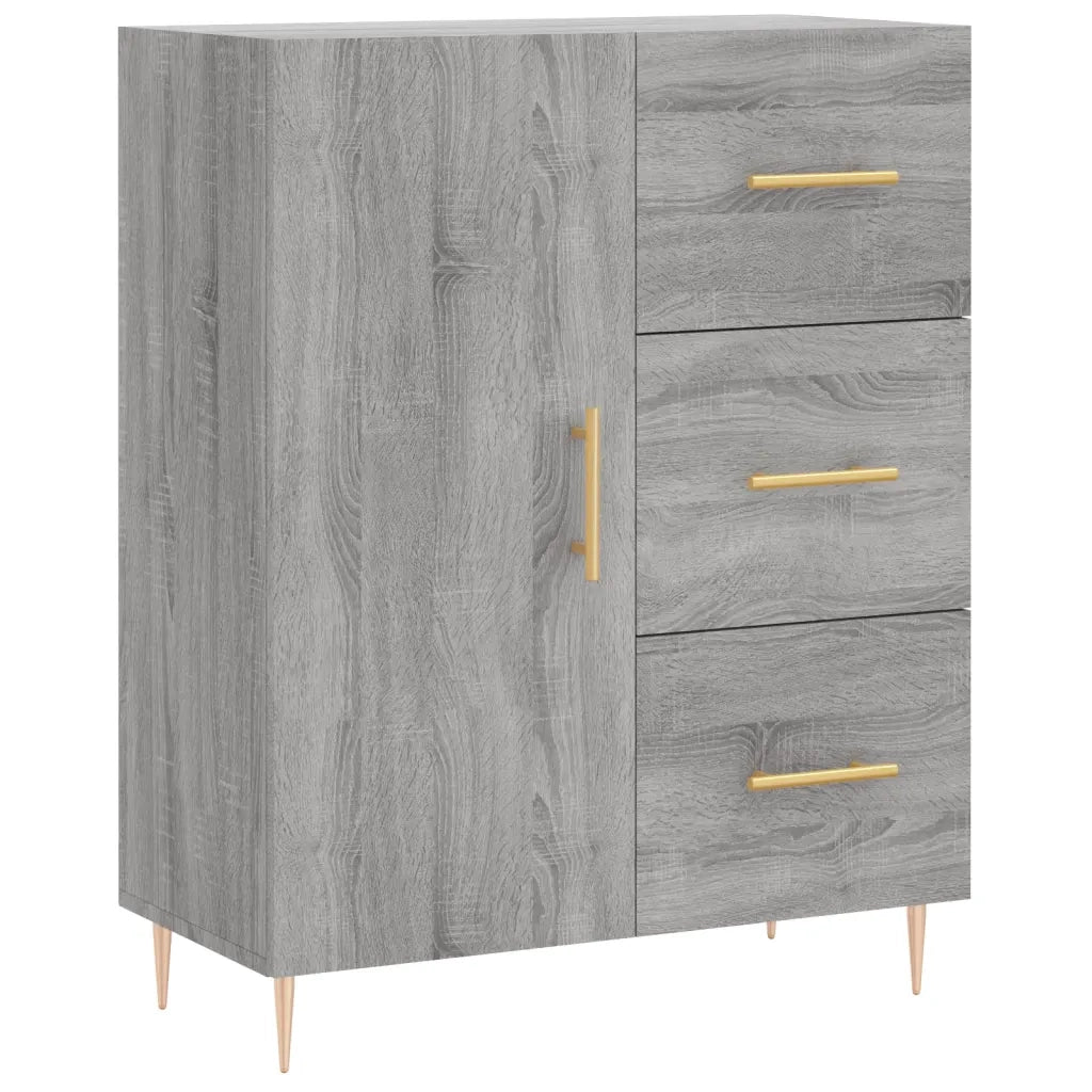 Credenza Grigio Sonoma 69,5x34x180 cm in Legno Multistrato 3199807