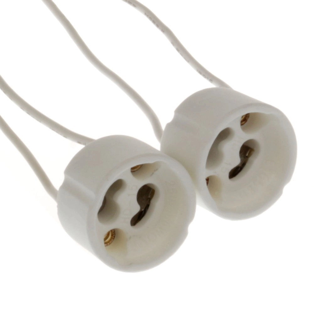 Trade Shop - Porta Lampada Soket Per Lampade Gu10 Portalampade 230v Con Cavetto 15cm -