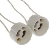 Trade Shop - Porta Lampada Soket Per Lampade Gu10 Portalampade 230v Con Cavetto 15cm -