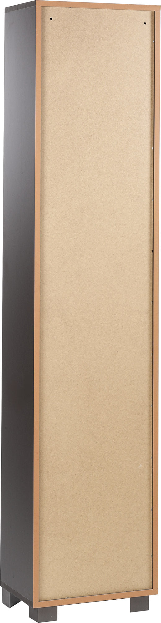 Armadio 1 Anta con Specchio 43x190x29 cm Titanio