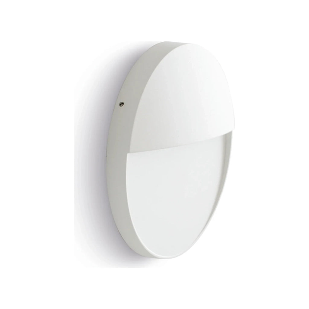 Applique Segnapasso In Alluminio Bianco Led 6W 452 Lm 3000K Grande Geo Round