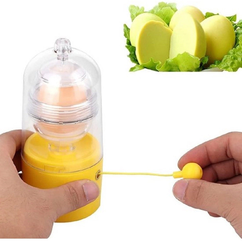 Trade Shop - Scuotitore Agitatore Frullino Per Uova In Plastica Scuotiuova Manuale Q-t191 -