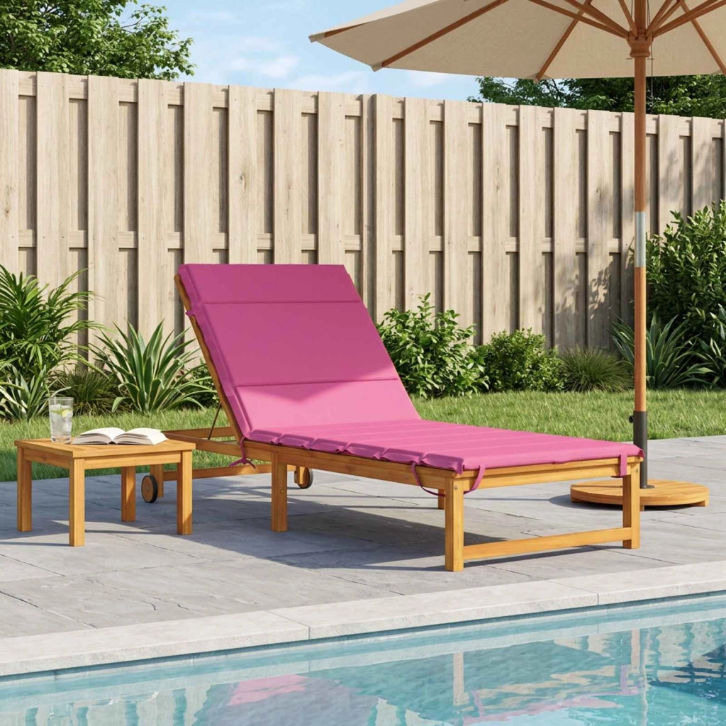 Cuscino per Lettino GEMERT 100% Poliestere Rosa 200 x 80 x 3 cm 948582