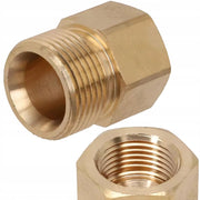 Adattatore Filettato M22x1.5 a 3/8" Interno – Compatibile con Idropulitrice Kärcher HD/HDS | Ottone Resistente