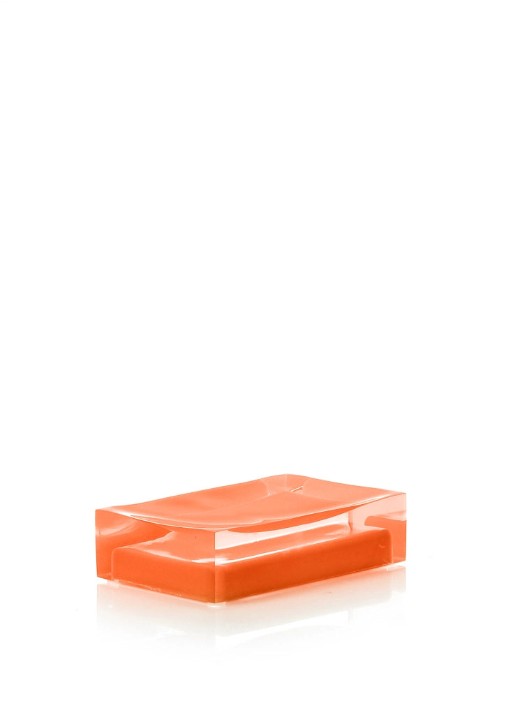 Portasapone d'appoggio in resina RA11 Gedy serie RAINBOW Arancio