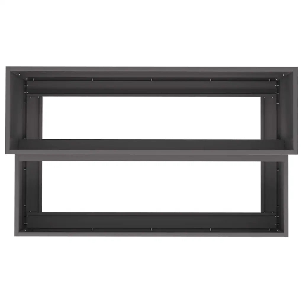 Fioriere | Cassetta per fiori | Vaso da giardino Nero 100 x 60 x 45 cm