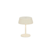 Zafferano Sister Light Mini Wi-fi Lampada a led smart da tavolo Avorio ricaricabile e dimmerabile