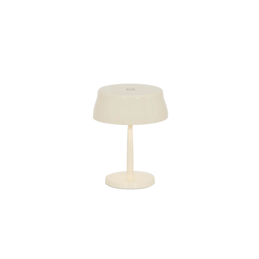 Zafferano Sister Light Mini Wi-fi Lampada a led smart da tavolo Avorio ricaricabile e dimmerabile