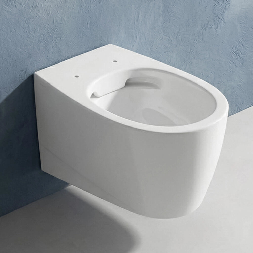 Wc sospeso bianco lucido con scarico rimless Demy Dolomite