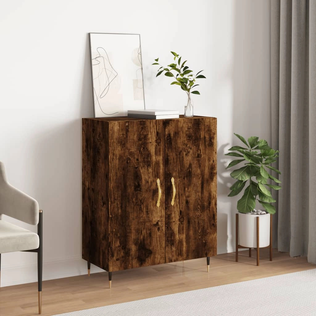 Credenza Rovere Fumo 69,5x34x90 cm in Legno Multistratocod mxl 80805