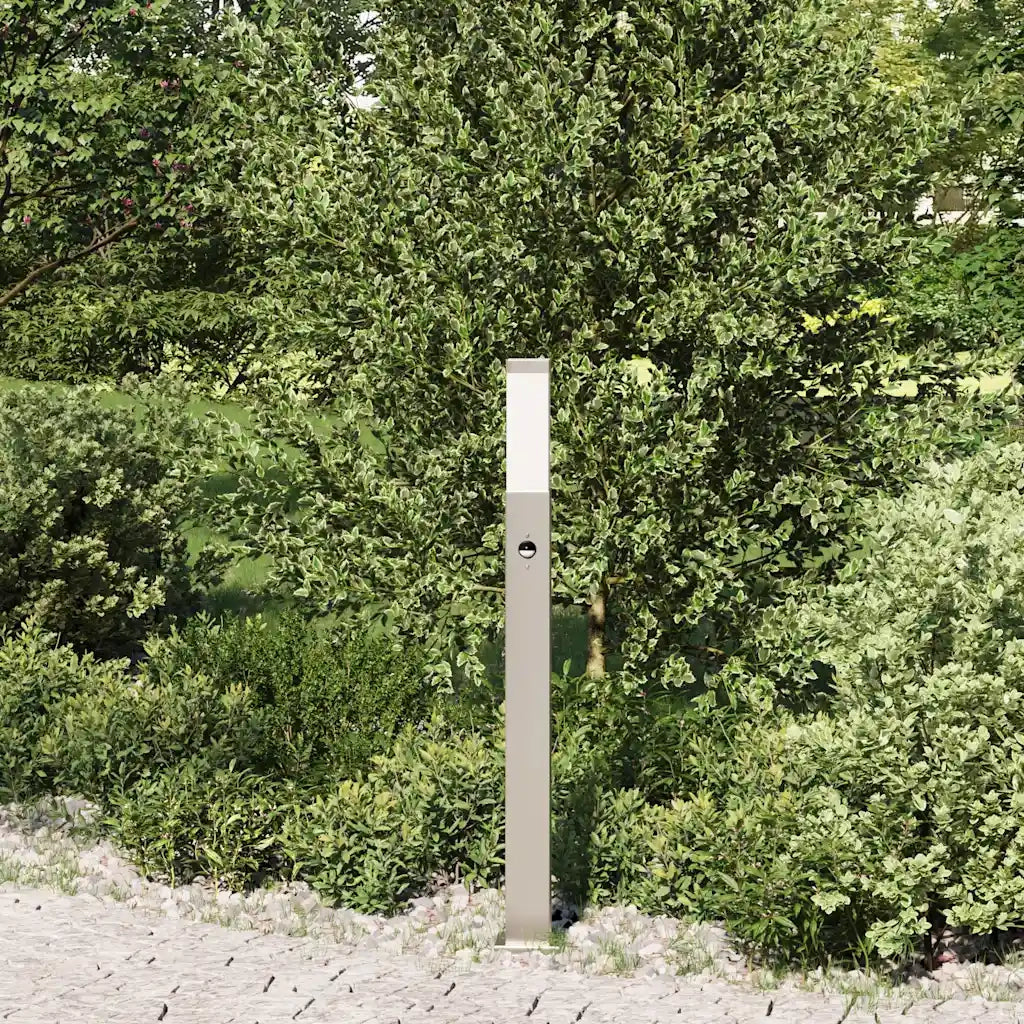 Lampada a paletto con sensore 80 cm Acciaio Inox IP44 4006055
