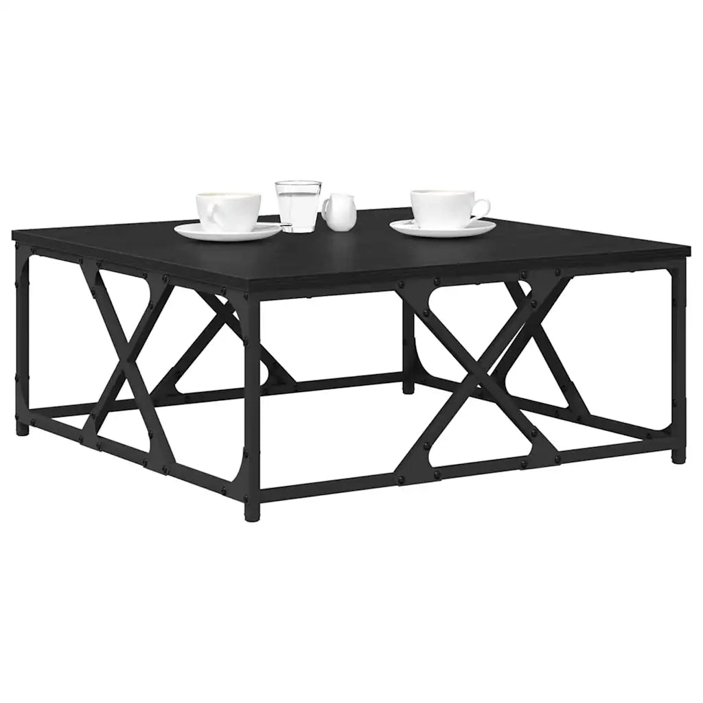 Tavolino da salotto Rovere Nero 70 x 70 x 30 cm 882774