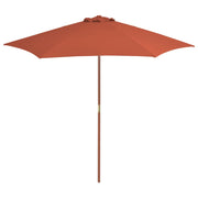 Ombrellone da esterno con palo in legno 270 cm arancione 02_0008247