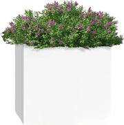 Piantiera quadrata per piante - Esterno - Interno - 50CM - Bianco - Piante - Decorazione - Giardino - Piantina - Fiori - Piantine