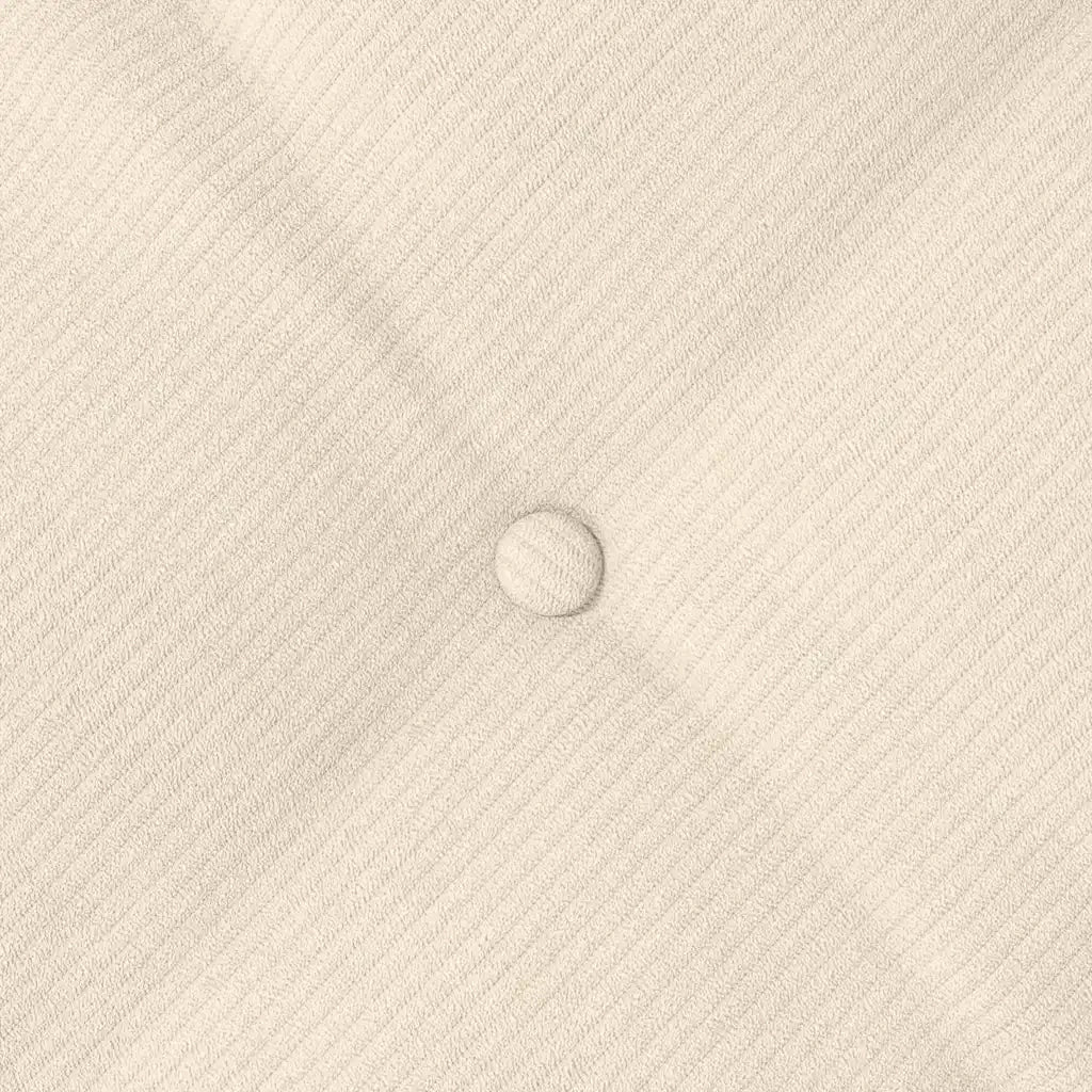 Cuscino per Schiena | Cuscino dorsale Crema 160 x 50 cm Tessuto in Cords