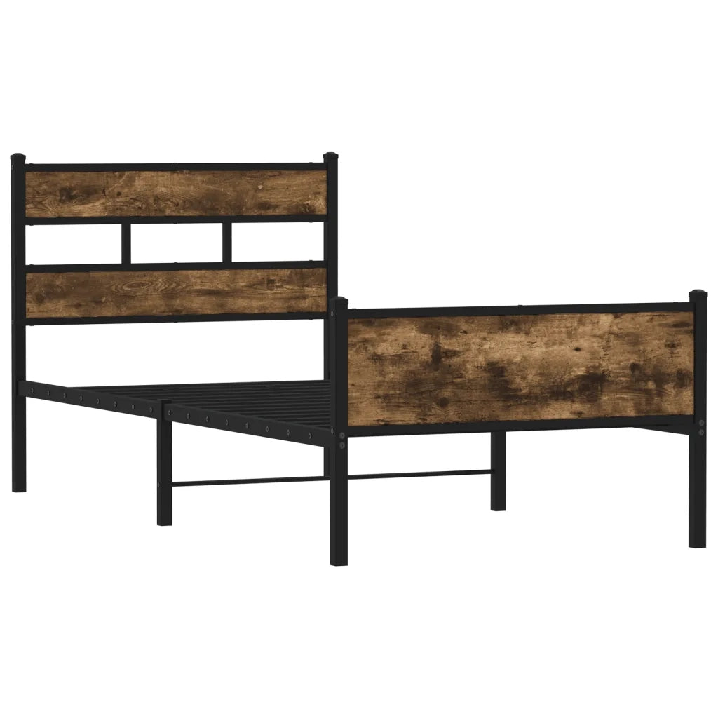 Giroletto senza Materasso Rovere Fumo 107x200 cm in Truciolato