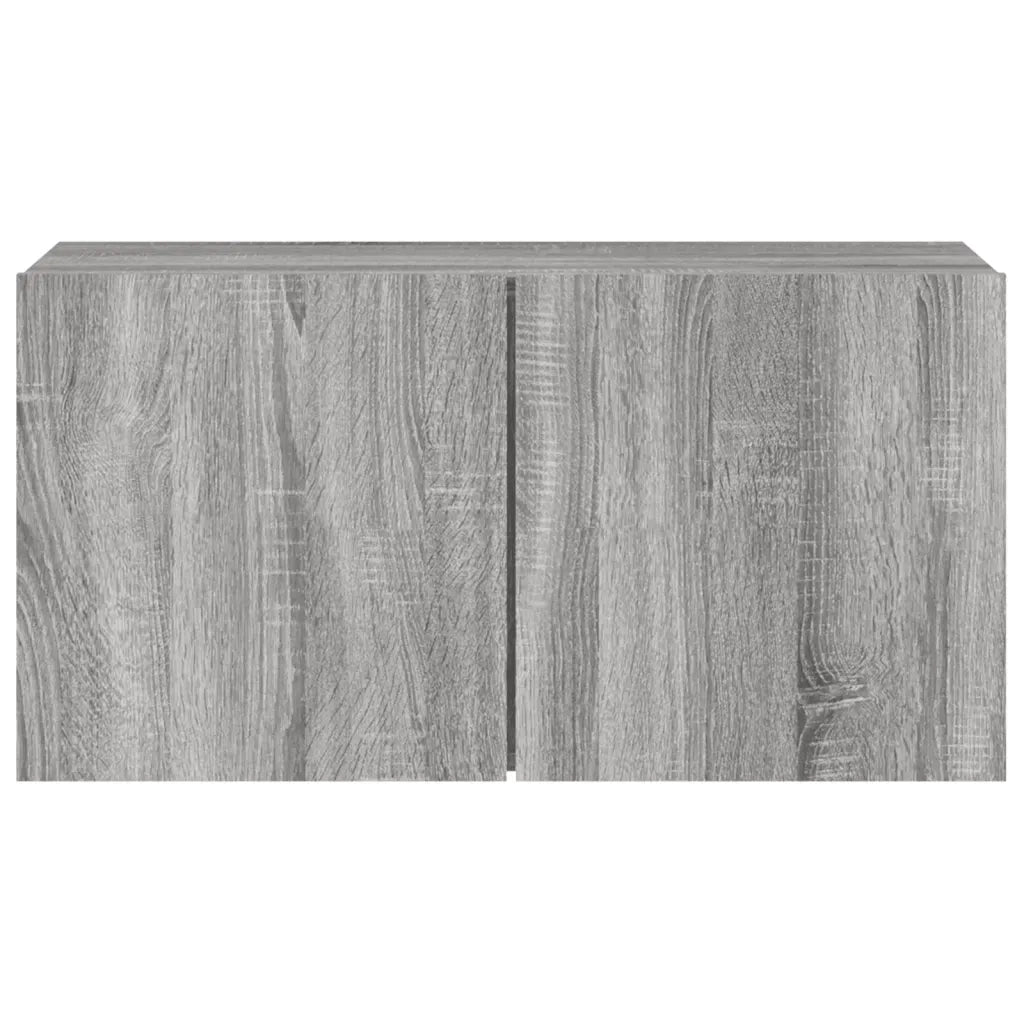 Mobile TV a Parete-Mobile TV a Muro Grigio Sonoma 80x30x41 cm