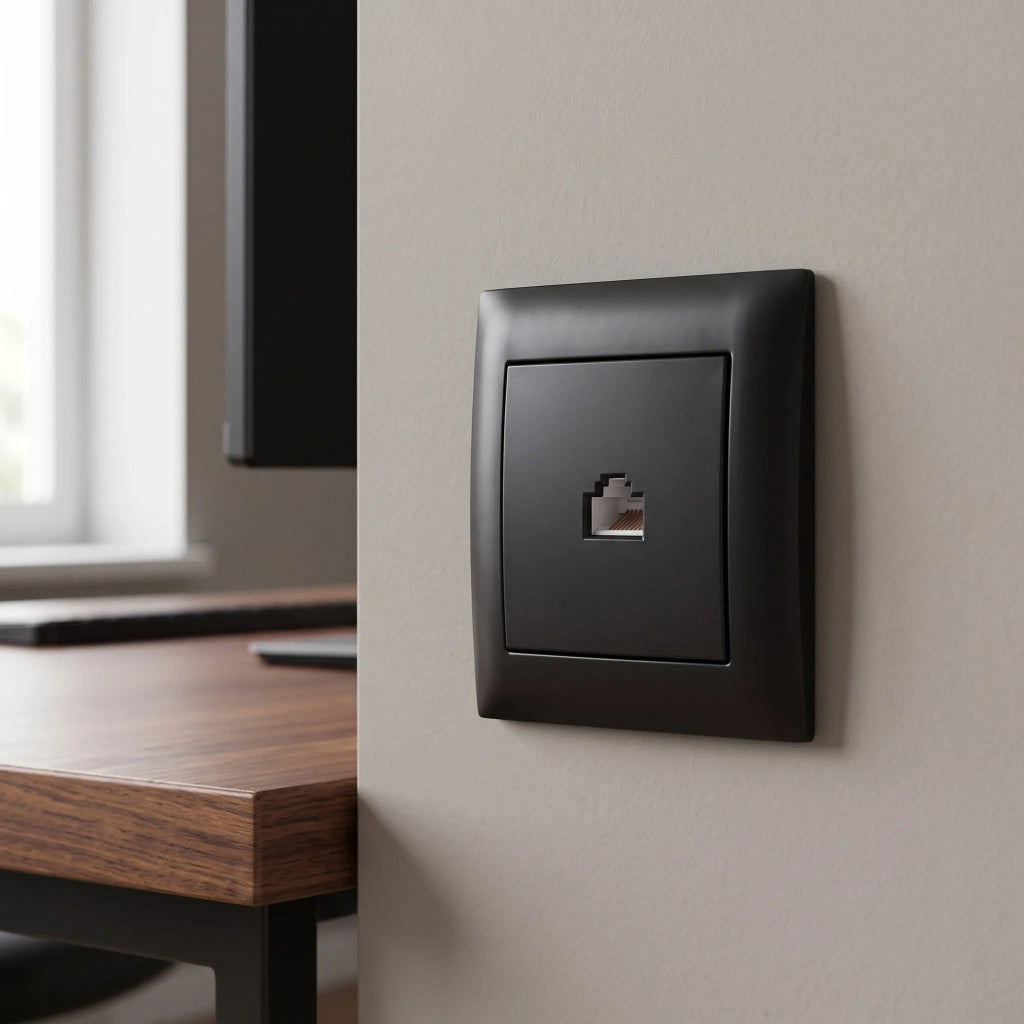 Presa Rj45 Con Cornice Oste Jnh010-s Black