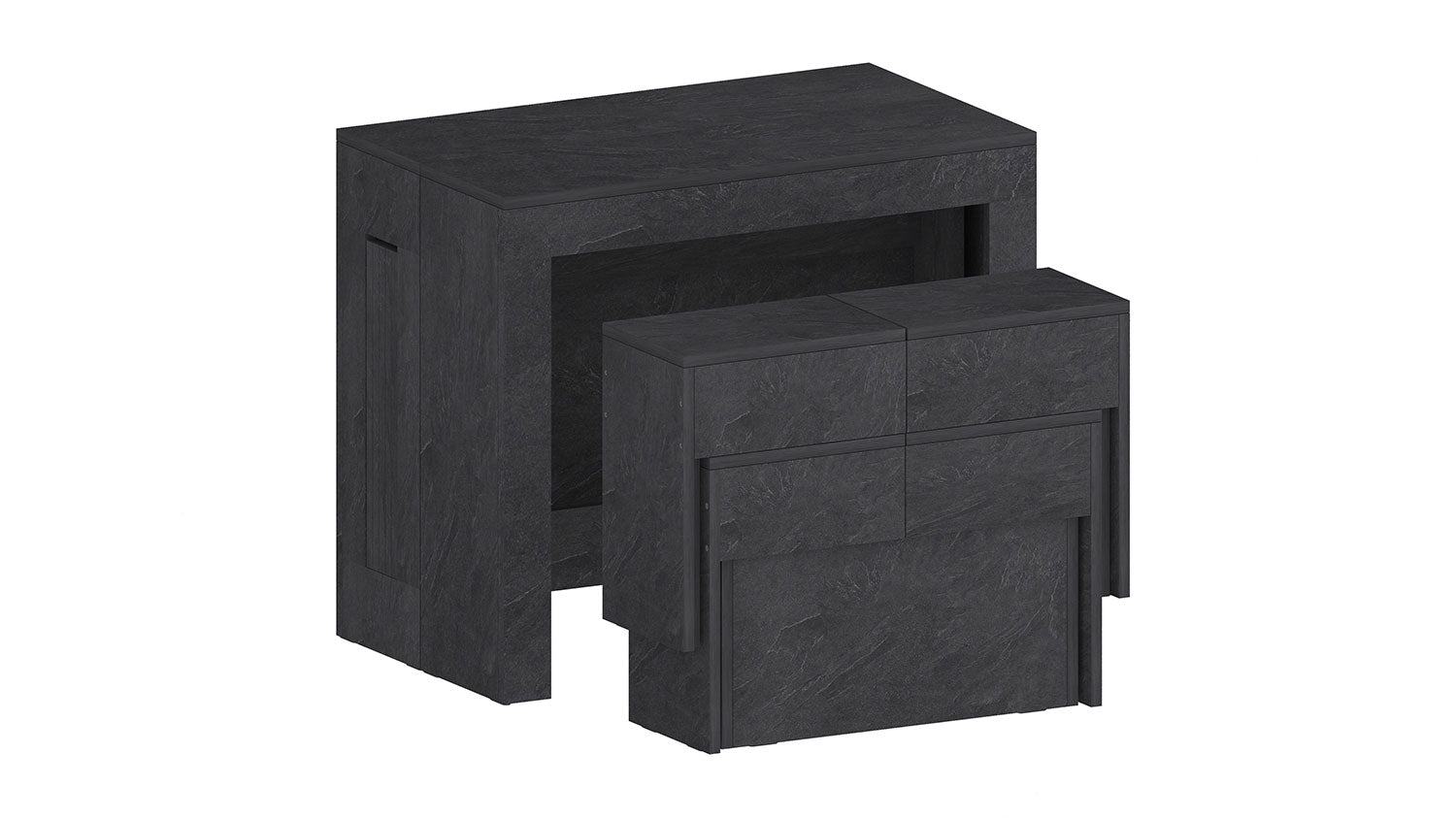 Panca Allungabile 66/290x25x45 cm Pratika Singola A Grigio Ardesia